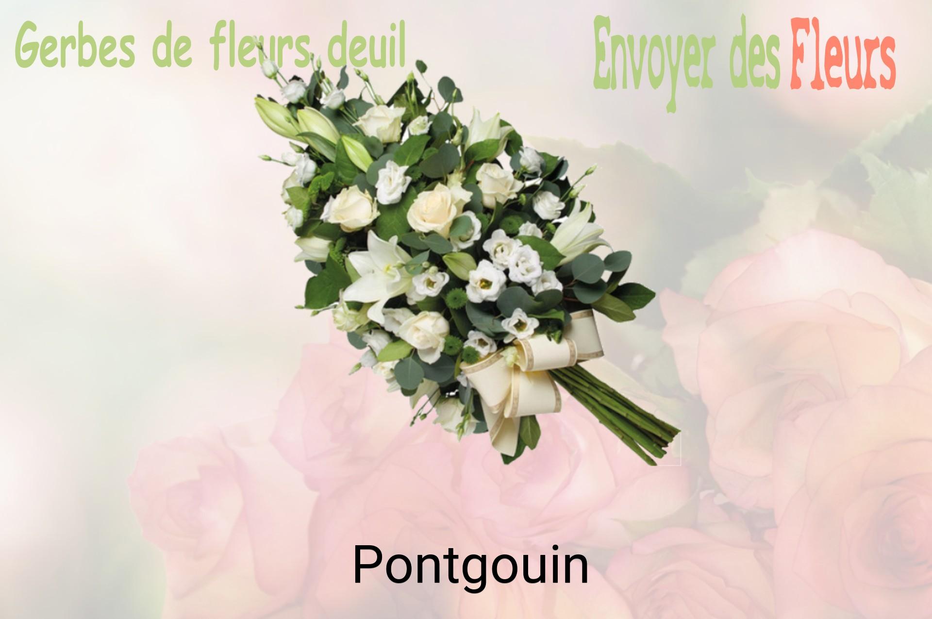 Gerbe de fleurs de deuil livrée à Pontgouin